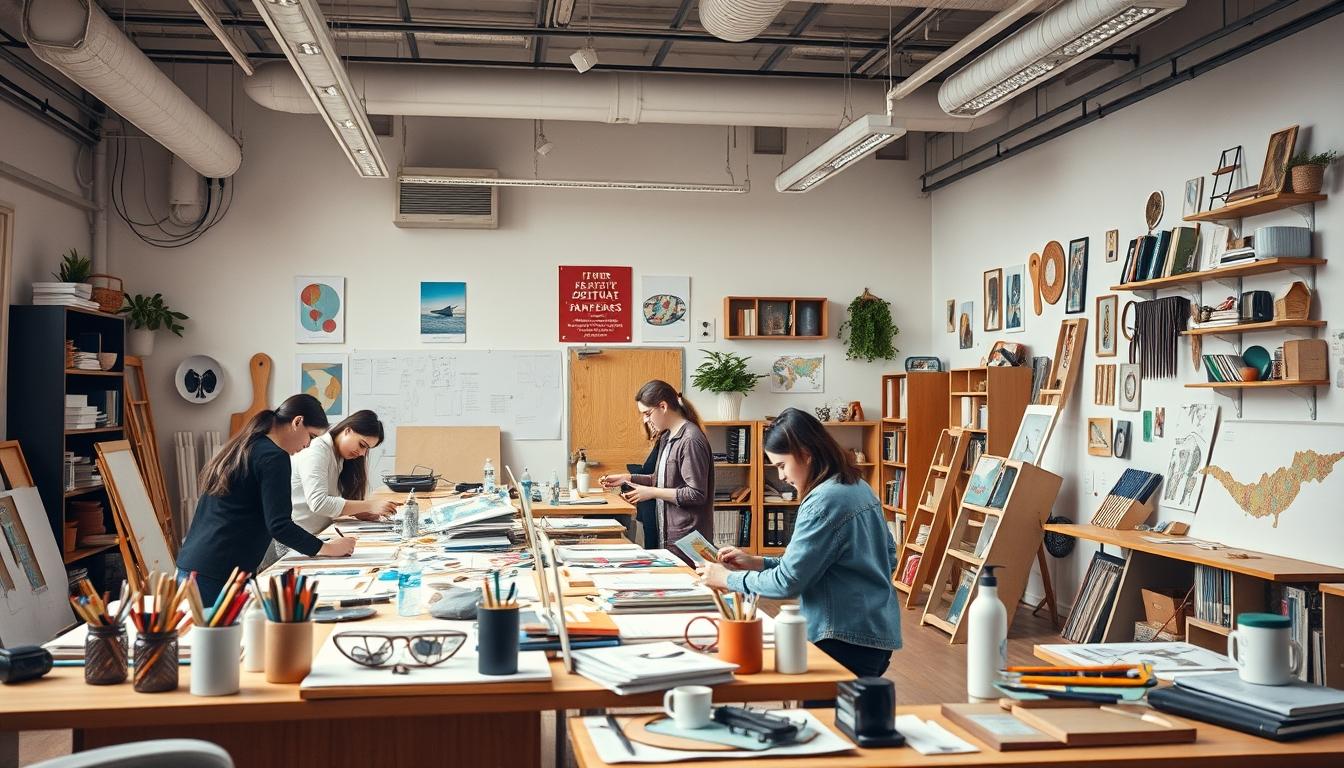 Student using learning strategies while studying