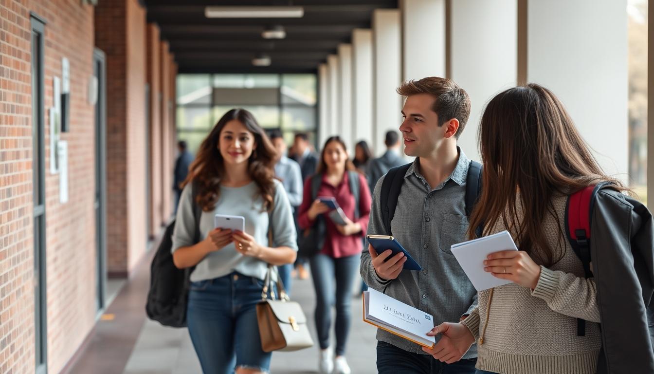 Student using online courses for flexible education